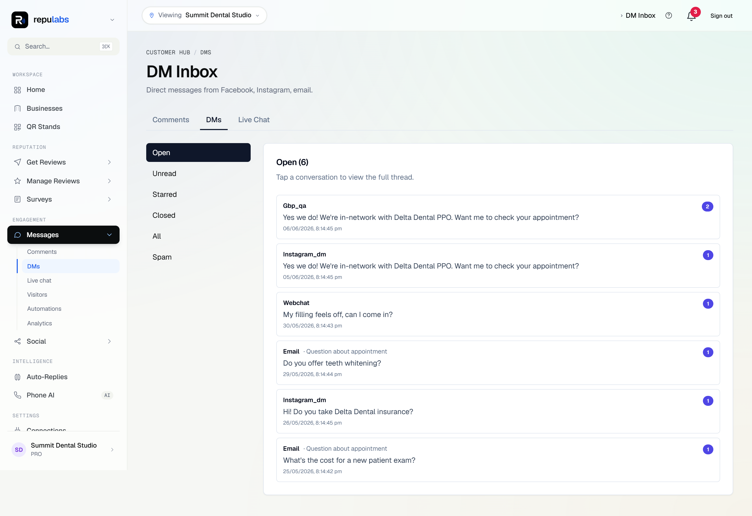 repulabs — Unified inbox